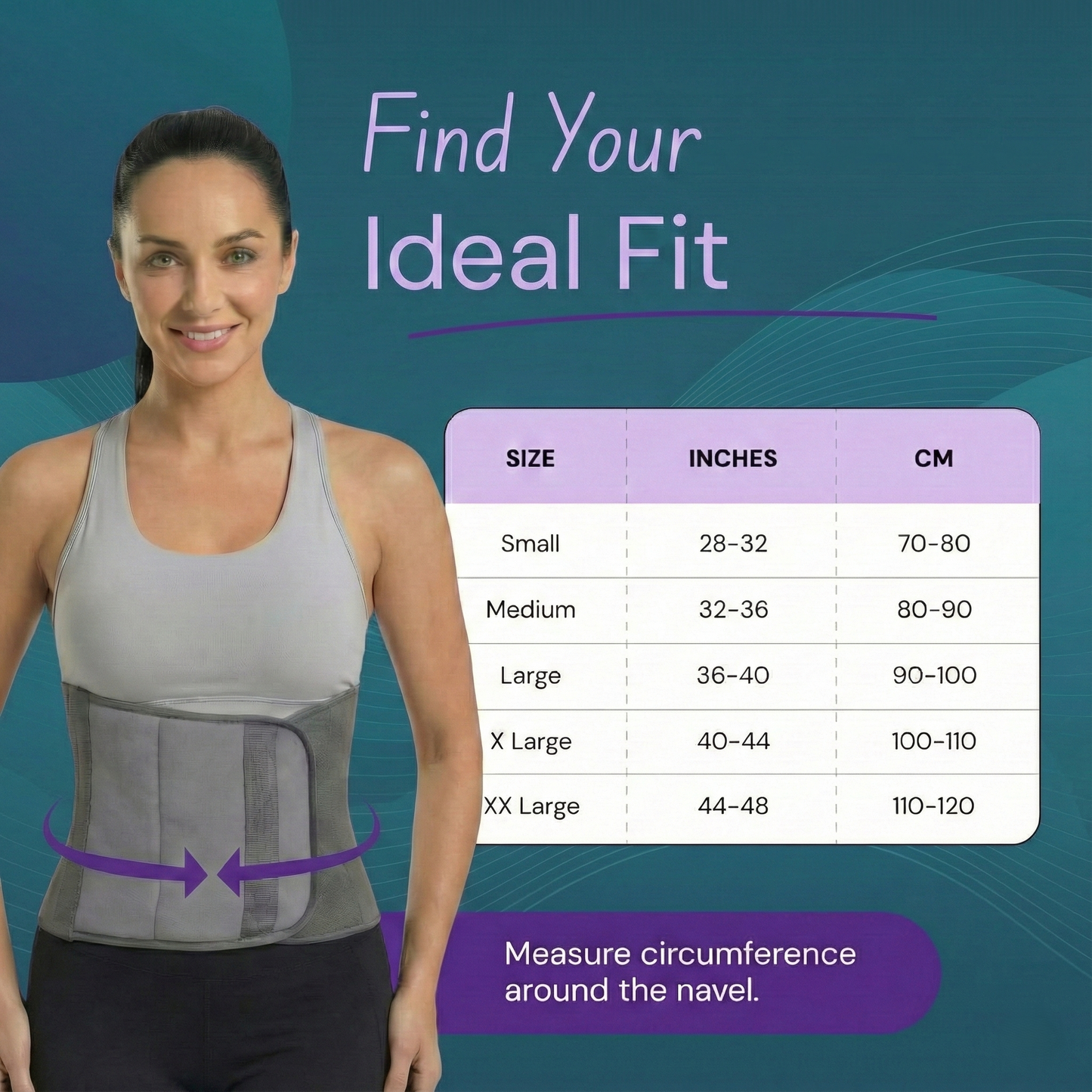 Wellkos Postpartum Abdominal Belt After Delivery, C-Section Belly Binder for Women | Post Pregnancy Tummy Reduction Support Belt | Abdominal Compression Wrap