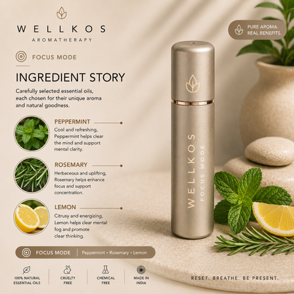Wellkos Focus Flow Aromatherapy Nasal Inhaler