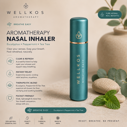 Wellkos Breathe Easy Aromatherapy Nasal Inhaler