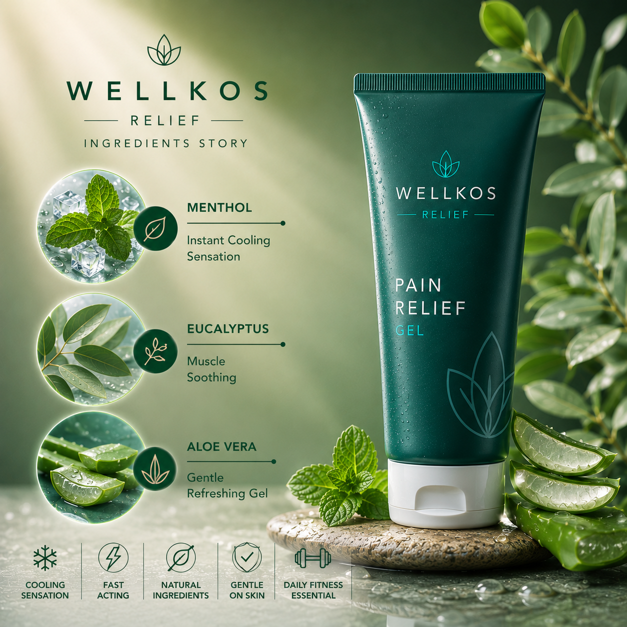 Wellkos Pain Relief Gel